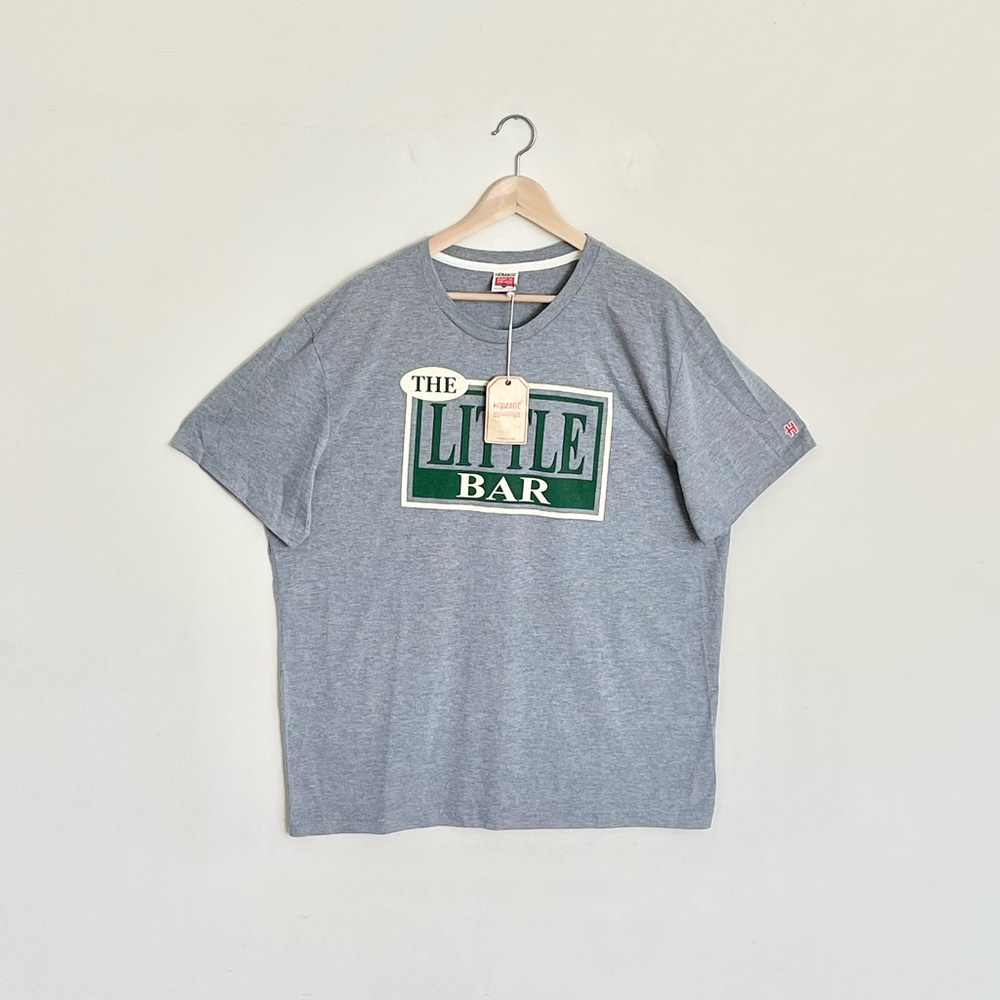 NEW Homage The Little Bar Columbus, OH Buckeyes Gray T Shirt Adult size XXL